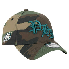 Philadelphia Eagles New Era Mystic Camo A-Frame 9FORTY Adjustable Hat - Camo - NFL