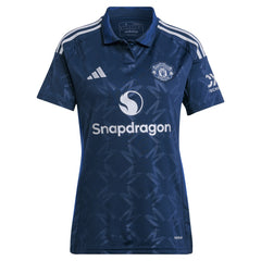 Adidas - Alejandro Garnacho Manchester United Women's 2024/25 Away Replica Player Jersey - Navy