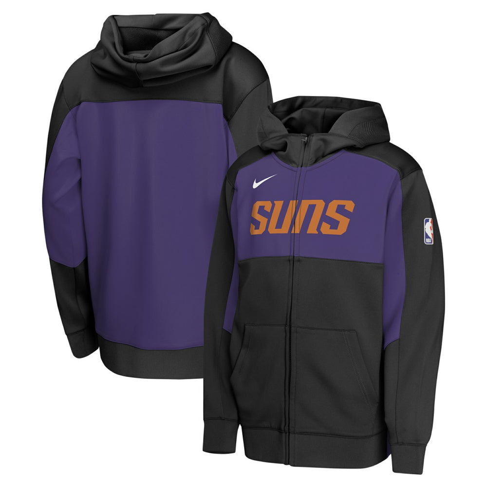 Nike Phoenix Suns Youth Authentic On-Court Showtime Performance Full-Zip Hoodie Black/Purple