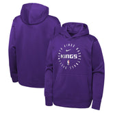 Nike Sacramento Kings Youth Performance Practice Spotlight Pullover Hoodie Purple