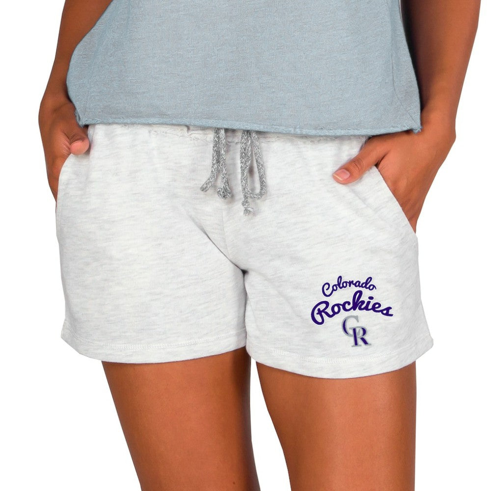 Colorado Rockies Concepts Sport Women's Mainstream French Terry Tri-Blend Shorts Discount