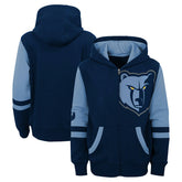 Memphis Grizzlies Preschool Straight To The League Full-Zip Hoodie Navy