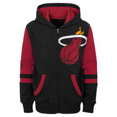 Miami Heat Preschool Straight To The League Full-Zip Hoodie Black