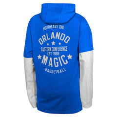 Orlando Magic Youth Small Ball Long Sleeve Hoodie T-Shirt Blue
