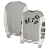 Brooklyn Nets Youth Star Treatment Pullover Sweatshirt Gray