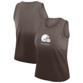 Cleveland Browns WEAR by Erin Andrews x Gracie Hunt Women's Ombre Tank Top - Brown - NFL