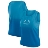 Los Angeles Chargers WEAR by Erin Andrews x Gracie Hunt Women's Ombre Tank Top - Blue - NFL
