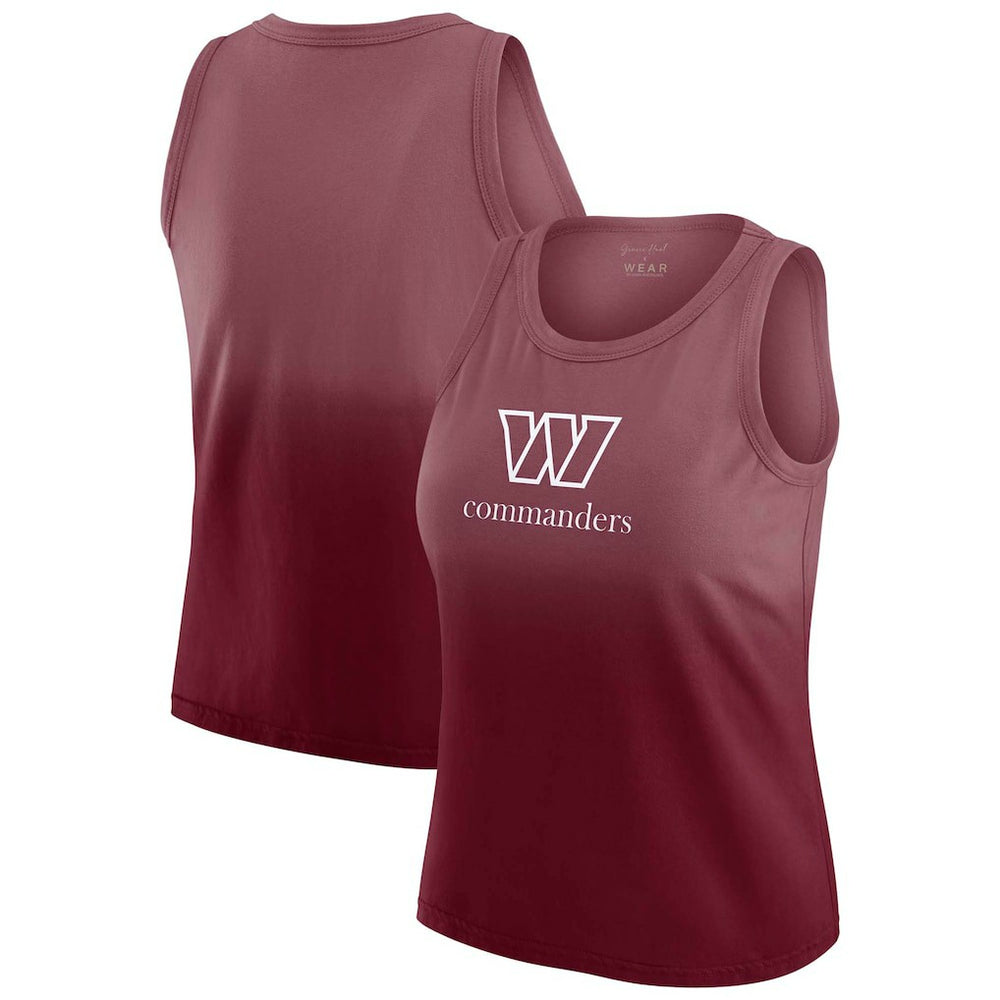 Washington Commanders WEAR by Erin Andrews x Gracie Hunt Women's Ombre Tank Top - Burgundy - NFL