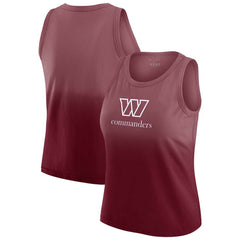 Washington Commanders WEAR by Erin Andrews x Gracie Hunt Women's Ombre Tank Top - Burgundy - NFL