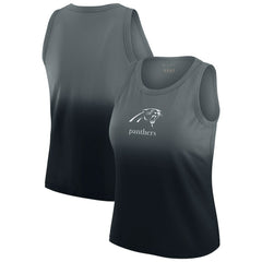 Carolina Panthers WEAR by Erin Andrews x Gracie Hunt Women's Ombre Tank Top - Black - NFL