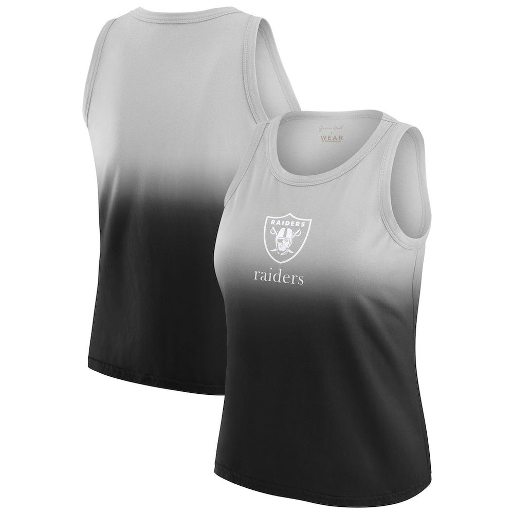 Las Vegas Raiders WEAR by Erin Andrews x Gracie Hunt Women's Ombre Tank Top - Black - NFL
