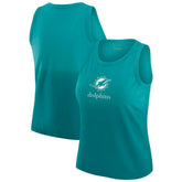 Miami Dolphins WEAR by Erin Andrews x Gracie Hunt Women's Ombre Tank Top - Aqua - NFL