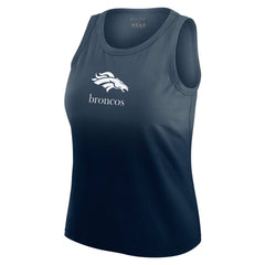 Denver Broncos WEAR by Erin Andrews x Gracie Hunt Women's Ombre Tank Top - Navy - NFL