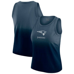 New England Patriots WEAR by Erin Andrews x Gracie Hunt Women's Ombre Tank Top - Navy - NFL