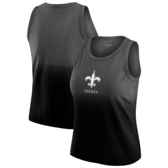 New Orleans Saints WEAR by Erin Andrews x Gracie Hunt Women's Ombre Tank Top - Black - NFL