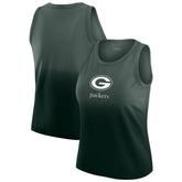 Green Bay Packers WEAR by Erin Andrews x Gracie Hunt Women's Ombre Tank Top - Green - NFL