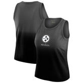 Pittsburgh Steelers WEAR by Erin Andrews x Gracie Hunt Women's Ombre Tank Top - Black - NFL