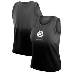 Pittsburgh Steelers WEAR by Erin Andrews x Gracie Hunt Women's Ombre Tank Top - Black - NFL