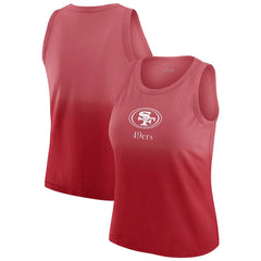 San Francisco 49ers WEAR by Erin Andrews x Gracie Hunt Women's Ombre Tank Top - Scarlet - NFL