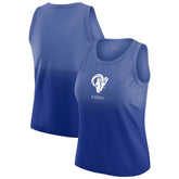 Los Angeles Rams WEAR by Erin Andrews x Gracie Hunt Women's Ombre Tank Top - Royal - NFL