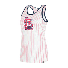 St. Louis Cardinals New Era Women's Gameday Pinstripe Tank Top Outlet