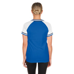 Toronto Blue Jays New Era Women's Gameday Raglan V-Neck T-Shirt Sale