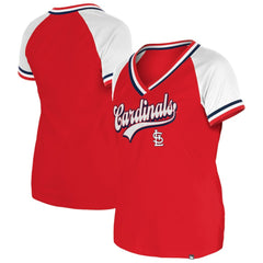 St. Louis Cardinals New Era Women's Gameday Raglan V-Neck T-Shirt Online