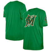 Miami Marlins New Era St. Patrick's Day Shamrock Fill T-Shirt Near Me