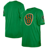 Milwaukee Brewers New Era St. Patrick's Day Shamrock Fill T-Shirt Discount