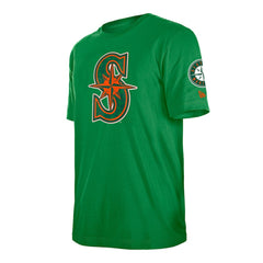 Seattle Mariners New Era St. Patrick's Day Shamrock Fill T-Shirt Outlet
