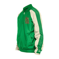 St. Louis Cardinals New Era St. Patrick's Day Ripstop Raglan Quarter-Zip Windbreaker Outlet