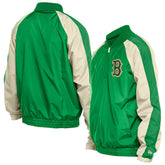 Boston Red Sox New Era St. Patrick's Day Ripstop Raglan Quarter-Zip Windbreaker Outlet