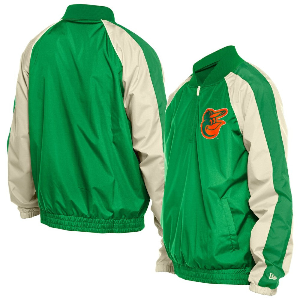 Baltimore Orioles New Era St. Patrick's Day Ripstop Raglan Quarter-Zip Windbreaker Near Me