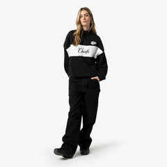 Kansas City Chiefs Women's Quarter-Zip Jacket - Black - Mitchell & Ness