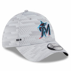 Miami Marlins New Era 2025 MLB Clubhouse 39THIRTY Flex Hat Sale