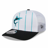 Miami Marlins New Era 2025 Batting Practice 9SEVENTY Stretch-Snap Trucker Hat Online