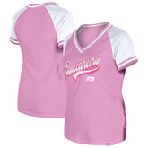 Tampa Bay Buccaneers New Era Women's Mommy & Me V-Neck T-Shirt - Pink - NFL