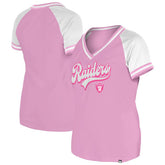 Las Vegas Raiders New Era Women's Mommy & Me V-Neck T-Shirt - Pink - NFL