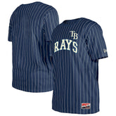 Tampa Bay Rays New Era Throwback Pinstripe T-Shirt Sale