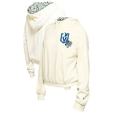 Vegas Golden Knights New Era Women's Glam Game Quarter-Zip Cropped Floral Hoodie Pullover - Cream | New Era online