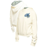 Detroit Red Wings New Era Women's Glam Game Quarter-Zip Cropped Floral Hoodie Pullover - Cream | New Era on sale