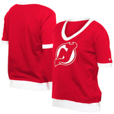 New Jersey Devils New Era Women's Game Day Rhinestuds T-Shirt - Red | New Era sale