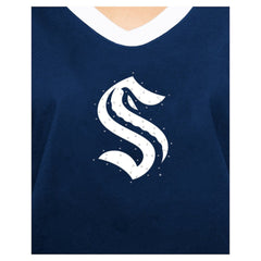 Seattle Kraken New Era Women's Game Day Rhinestuds T-Shirt - Deep Sea Blue | New Era Lifestyle