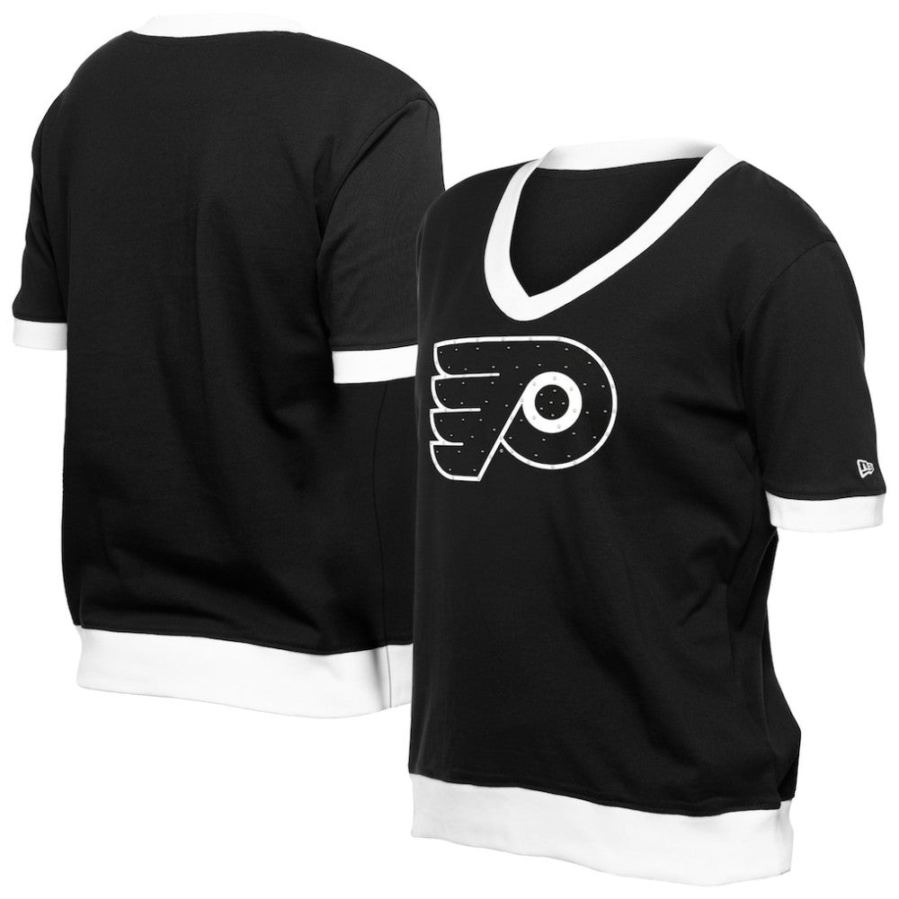 Philadelphia Flyers New Era Women's Game Day Rhinestuds T-Shirt - Black | New Era on sale