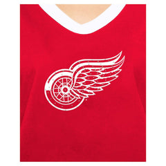Detroit Red Wings New Era Women's Game Day Rhinestuds T-Shirt - Red | New Era Clearance