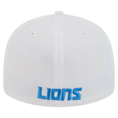 Detroit Lions New Era Omaha Low Profile 59FIFTY Fitted Hat - White - NFL