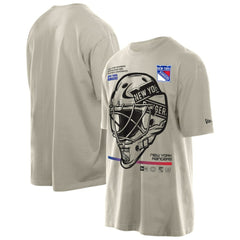 New York Rangers New Era Goalie Mask T-Shirt - Tan | New Era on sale