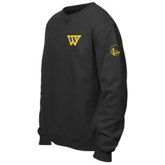 New Era Golden State Warriors "W" Statement Pullover Sweatshirt Black
