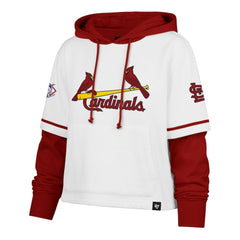 St. Louis Cardinals '47 Women's Trifecta Shortstop Cropped Pullover Hoodie Discount