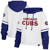 Chicago Cubs '47 Women's Trifecta Shortstop Cropped Pullover Hoodie for sale